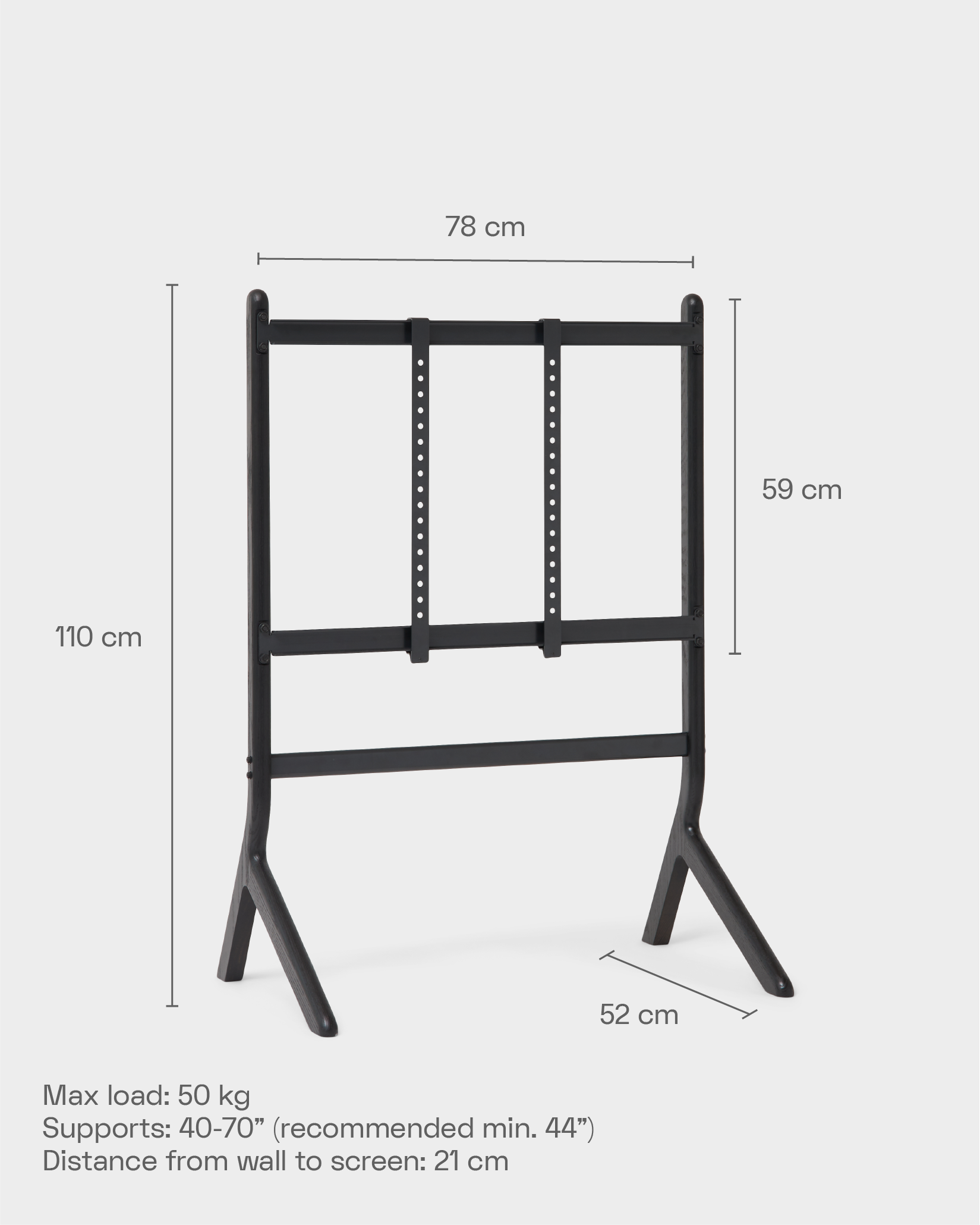 Hopper TV Stand - Black Oak