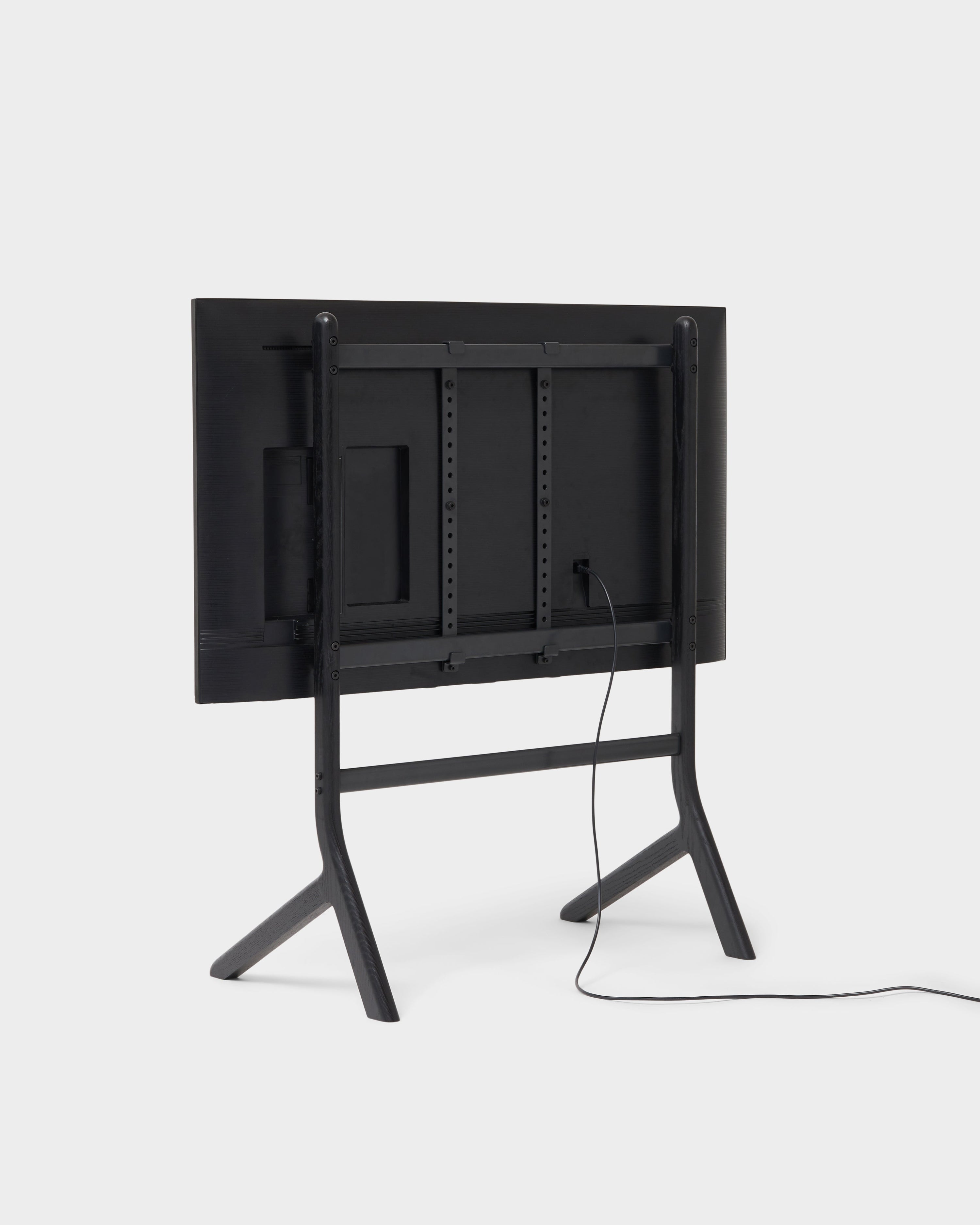 Hopper TV Stand - Black Oak