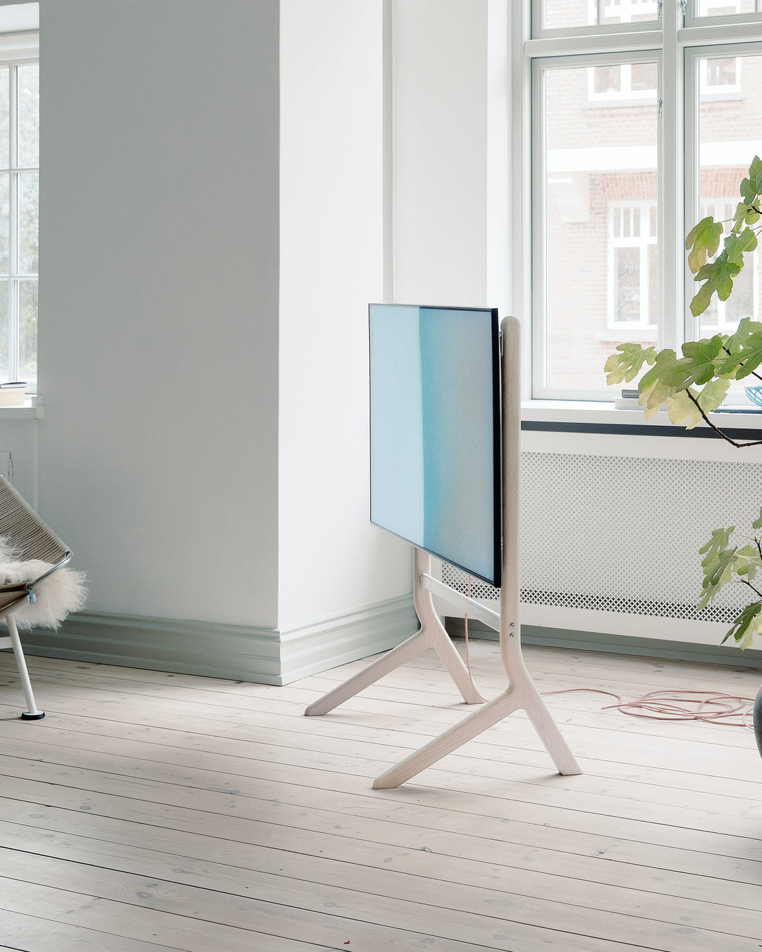 Hopper TV Ständer - Light Oak