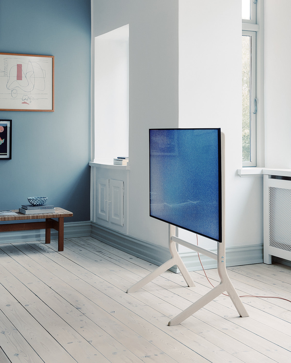 Hopper TV Stand - Light Oak