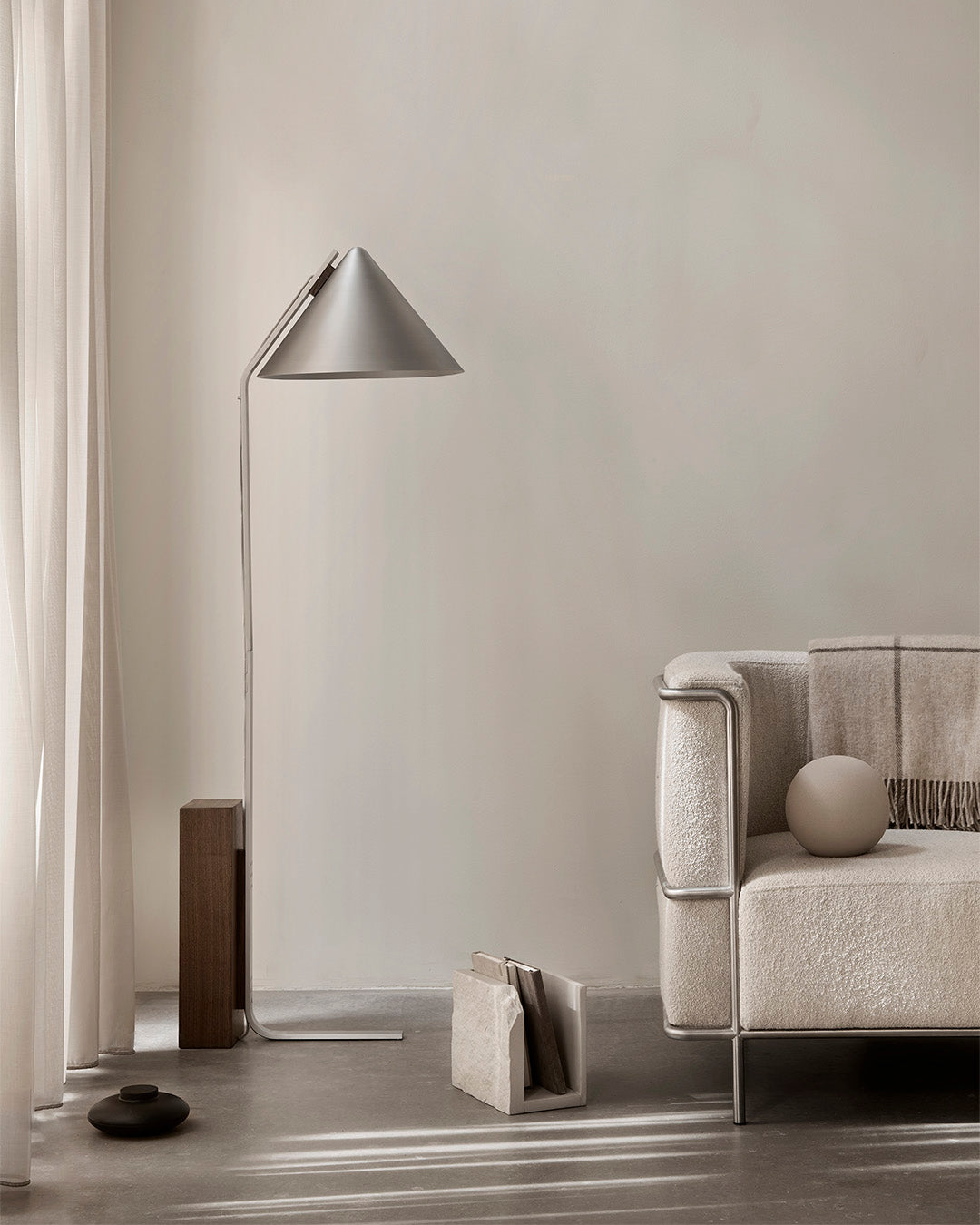 Cone Floor Lamp Brushed