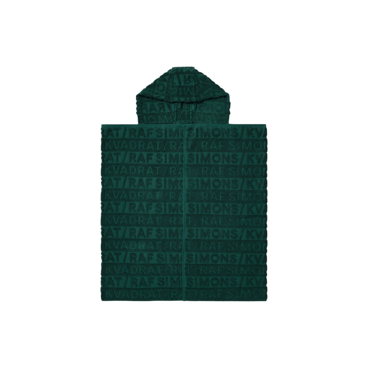 Cotton Jacquard Hooded Towel - Dark Green - Bathroom - Kvadrat/Raf Simons