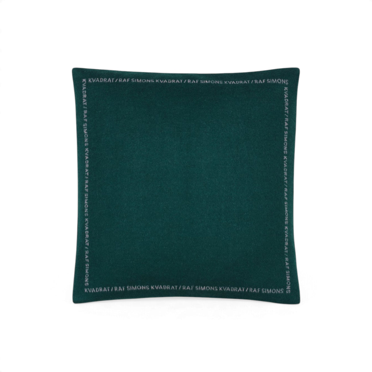 Double Face Wool Cushion - Dark Green - Cushions - Kvadrat/Raf Simons