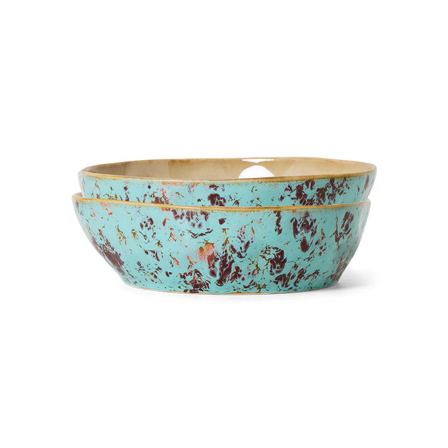 70s Ceramics – Pasta Bowls, Patina (set of 2)