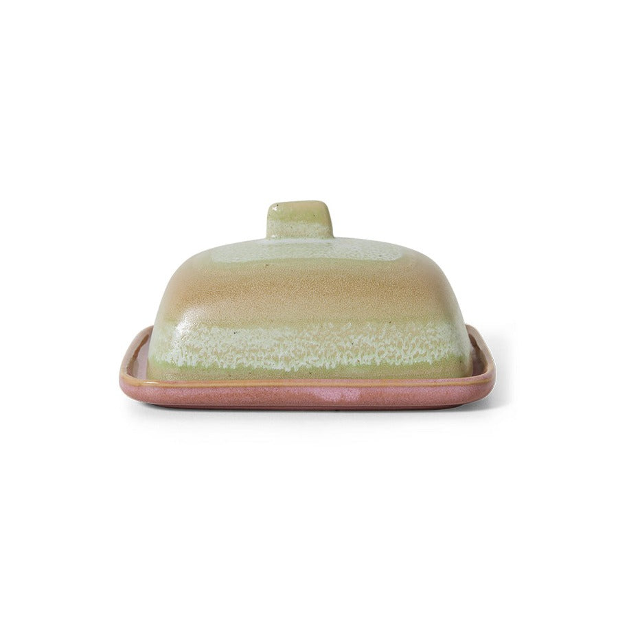 HKLIVING 70s Ceramics Butterdose, Skyline