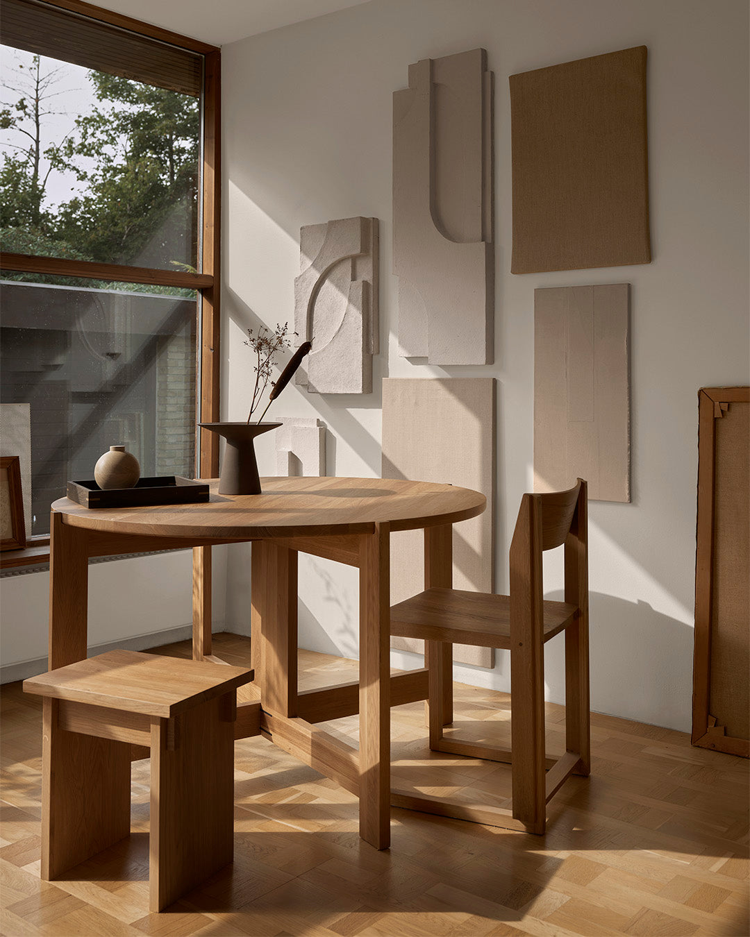 Artisan Stool – Warm Oak