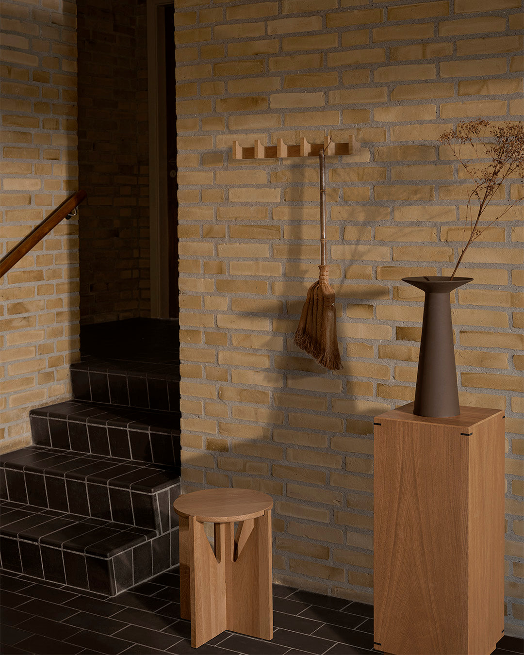 Column Coat Rack L – Warm Oak