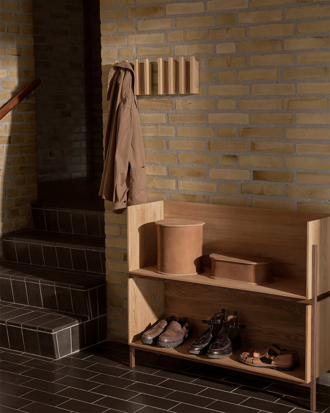 Column Coat Rack S – Light Oak