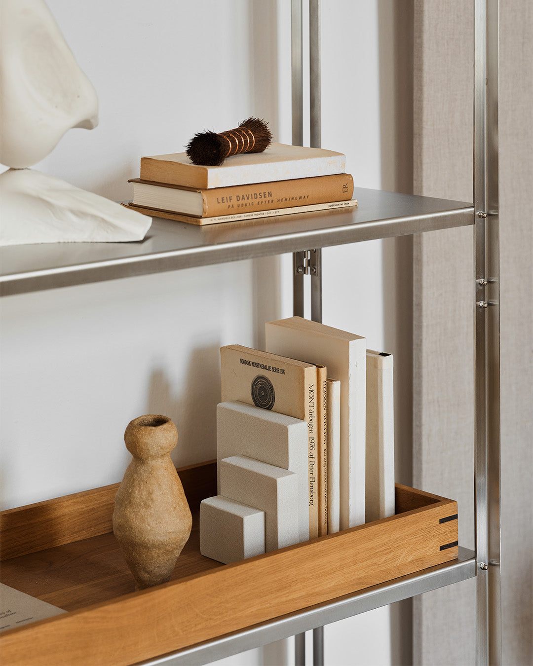 Foldable Floor Shelf Brushed