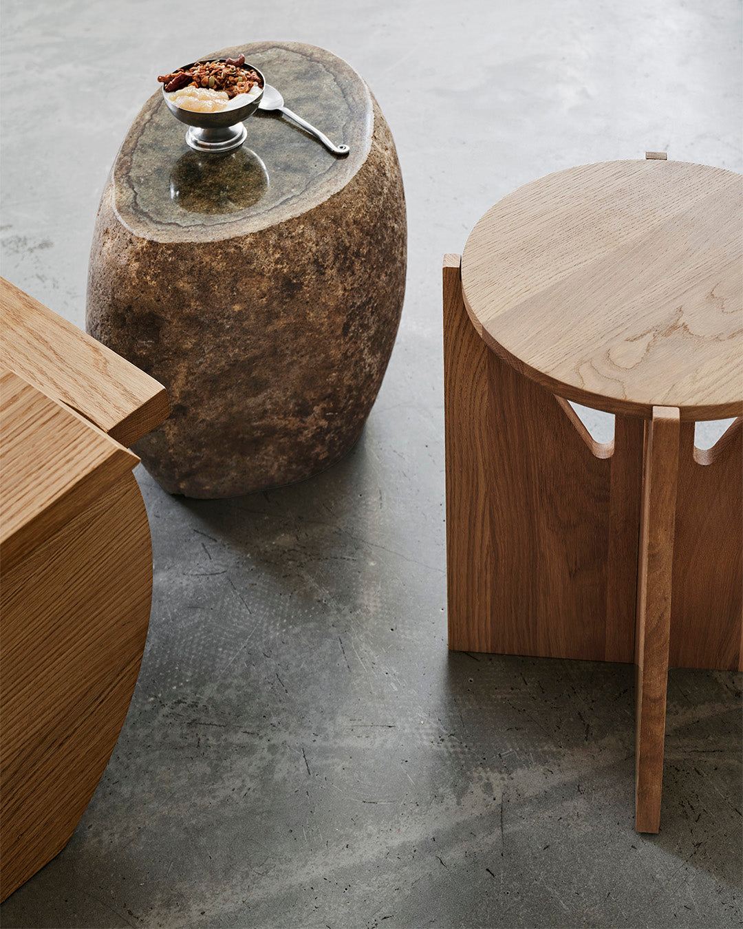 Simple Stool – Light Oak
