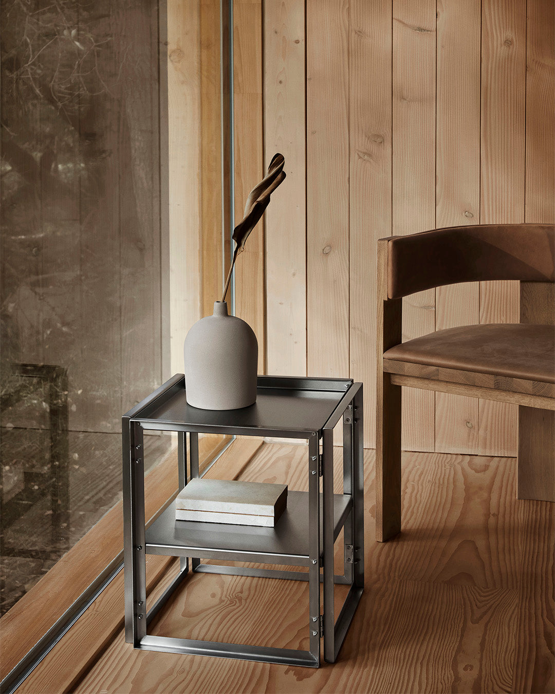 Klappbarer Beistelltisch Brushed 