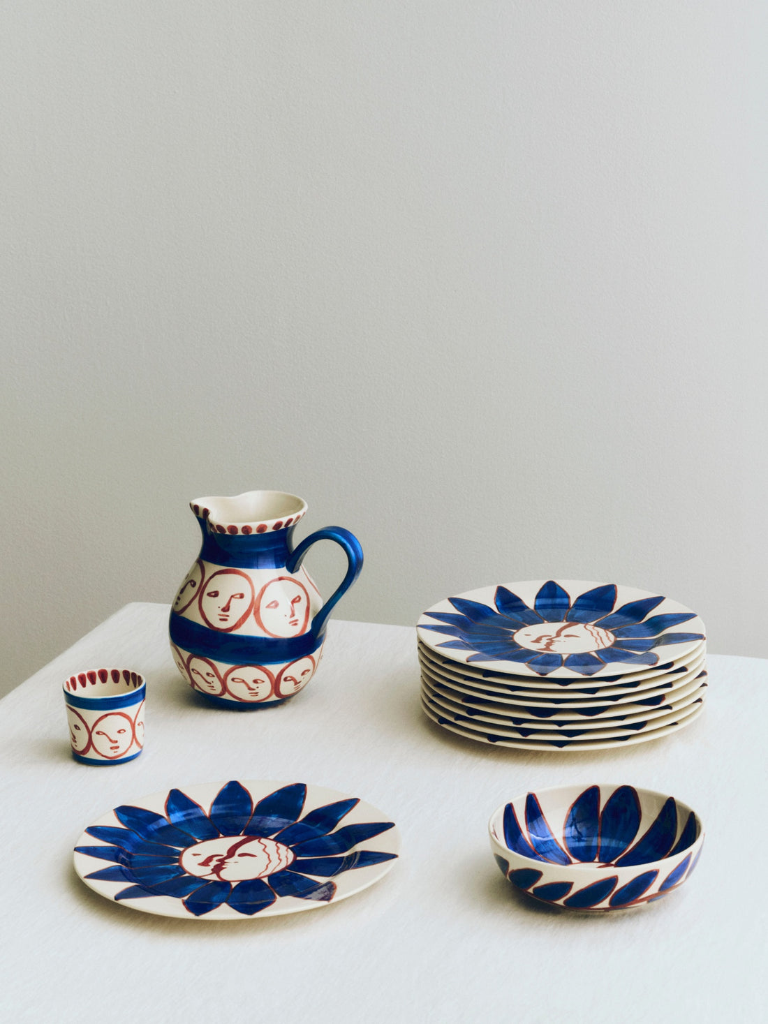 La Pittura Schale Ø18cm - Deep Blue Flower