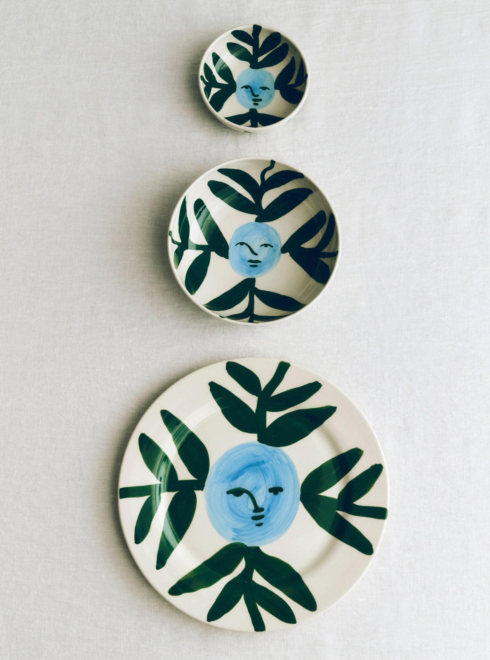 La Pittura Plate Ø28,5cm - Moon Face Vine