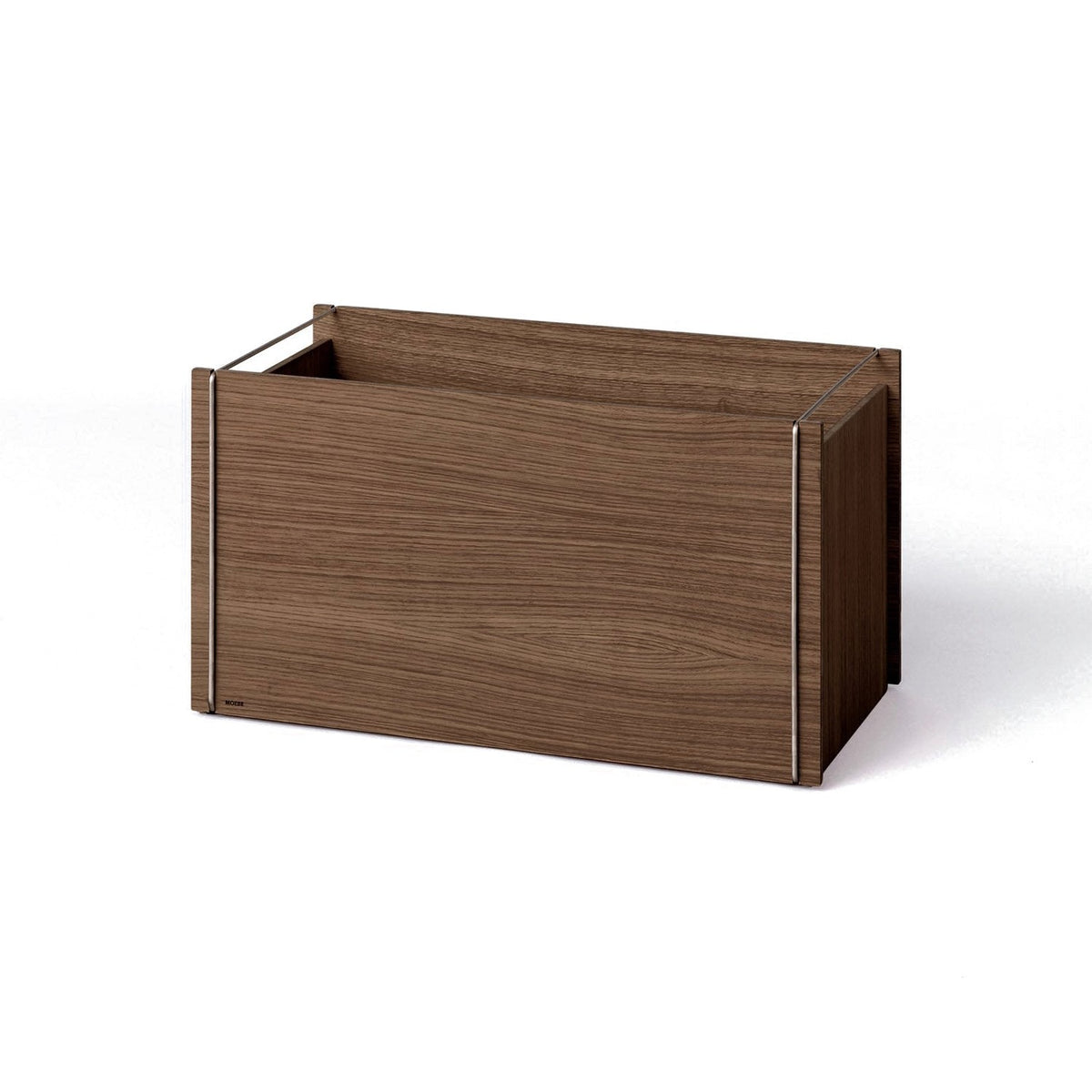 Storage Box - Smoked Oak / Stainless Steel - Storage Box - MOEBE