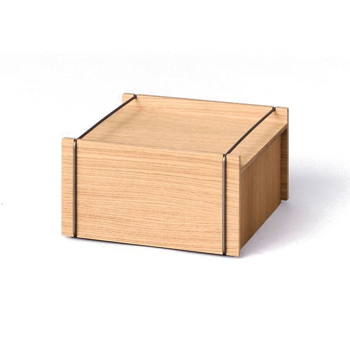 Storage Box – Small - Oak / Stainless Steel - Storage Box - MOEBE