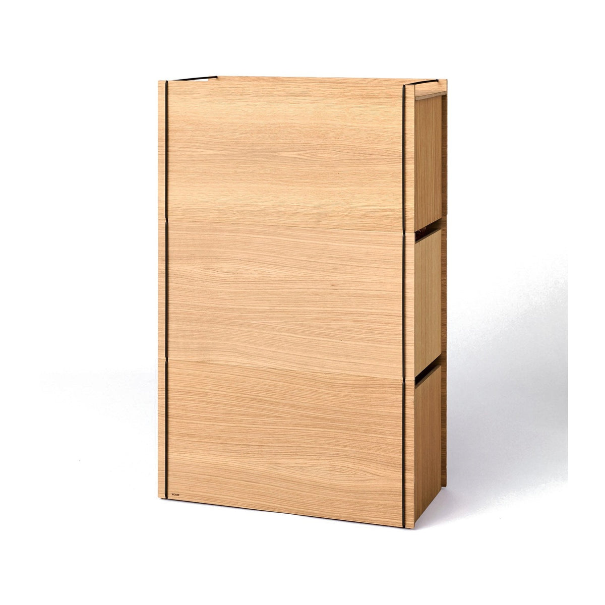 Storage Tower – Tall - Oak / Black, Without wheels - Storage - MOEBE
