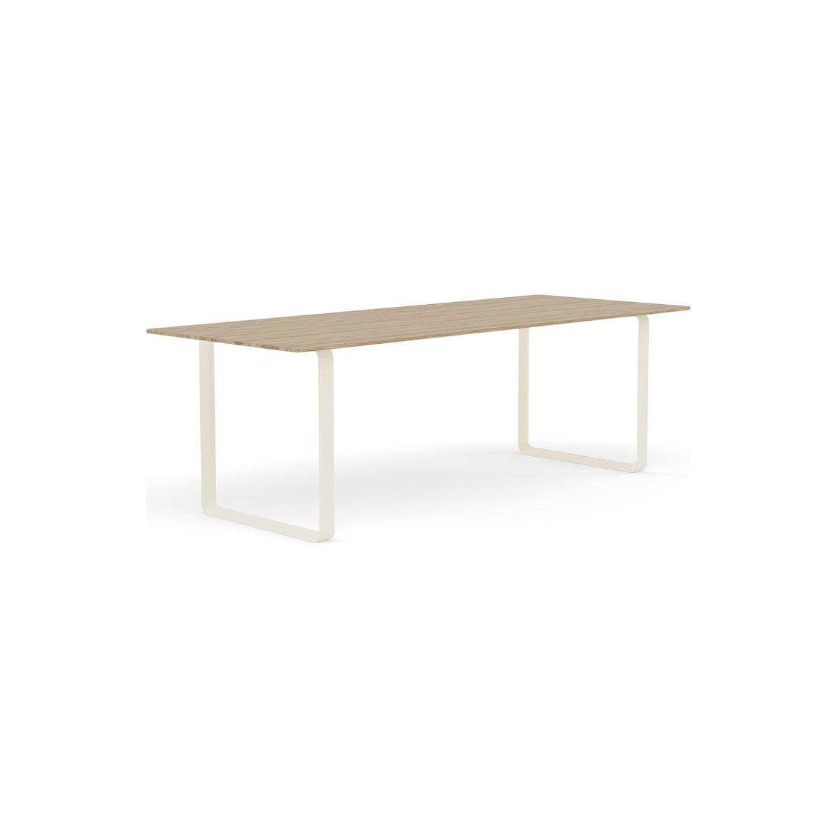70/70 Table - 225 × 90 cm, Solid Oak, Sand - Dining Tables - Muuto