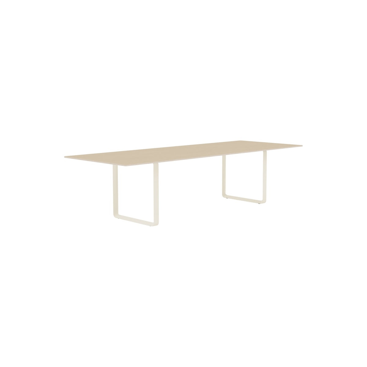 70/70 Table - 295 × 108 cm, Oak Veneer, Sand - Dining Tables - Muuto