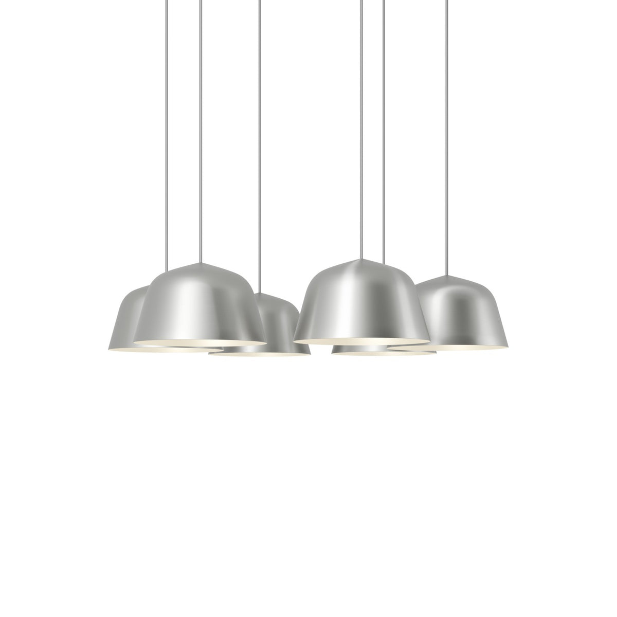 Ambit Pendant Cluster - Brushed Aluminium - Pendant Lights - Muuto