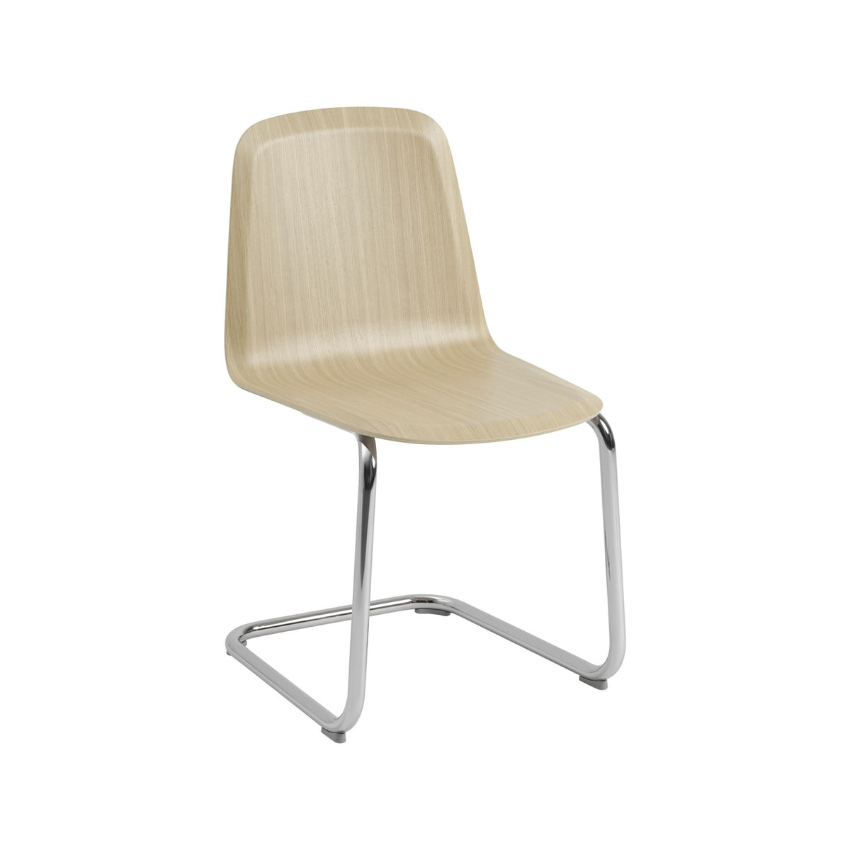 Brink Chair - Cantilever Base, Oak / Chrome - Chairs - Muuto