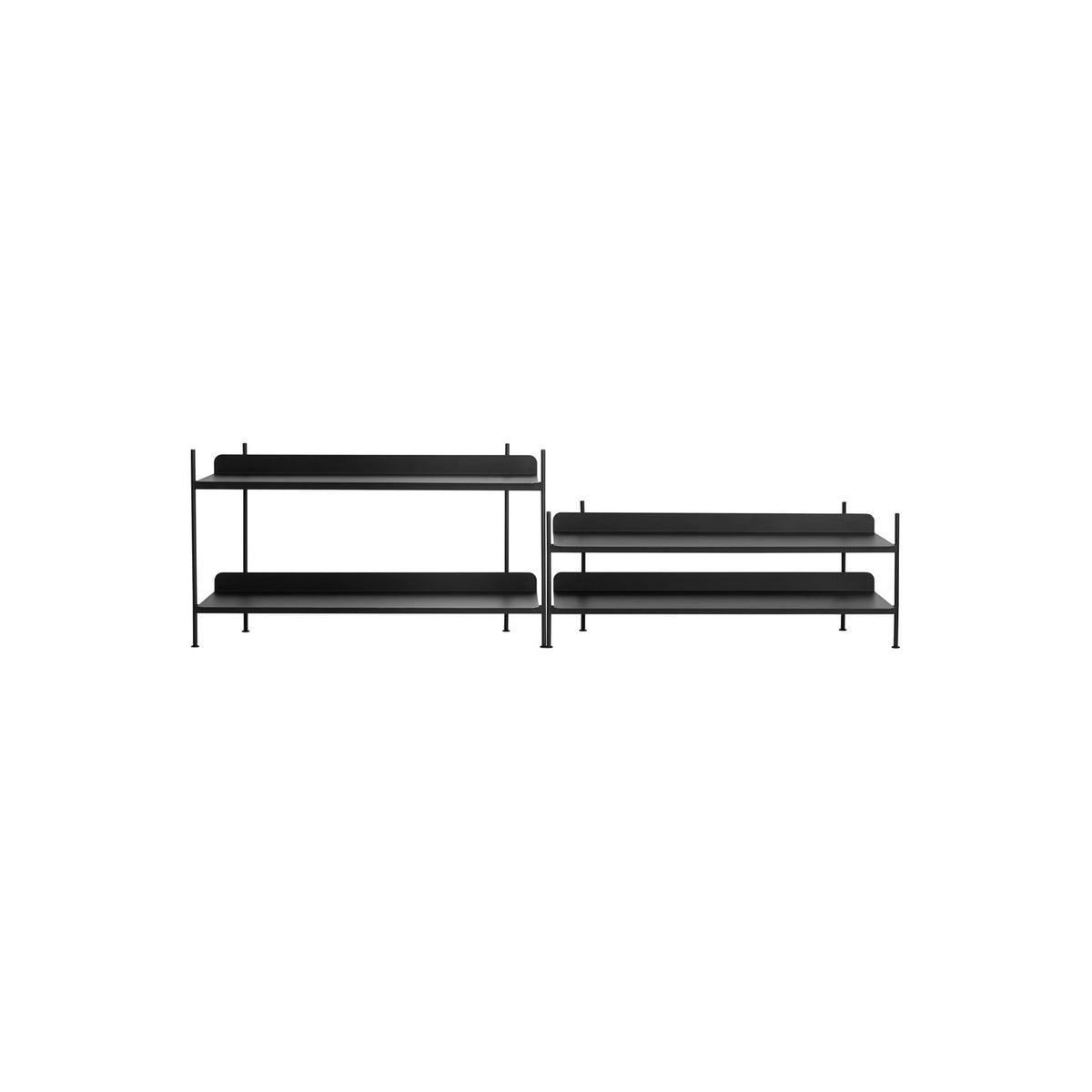 Compile Shelving System - Configuration 5, Black - Shelving - Muuto