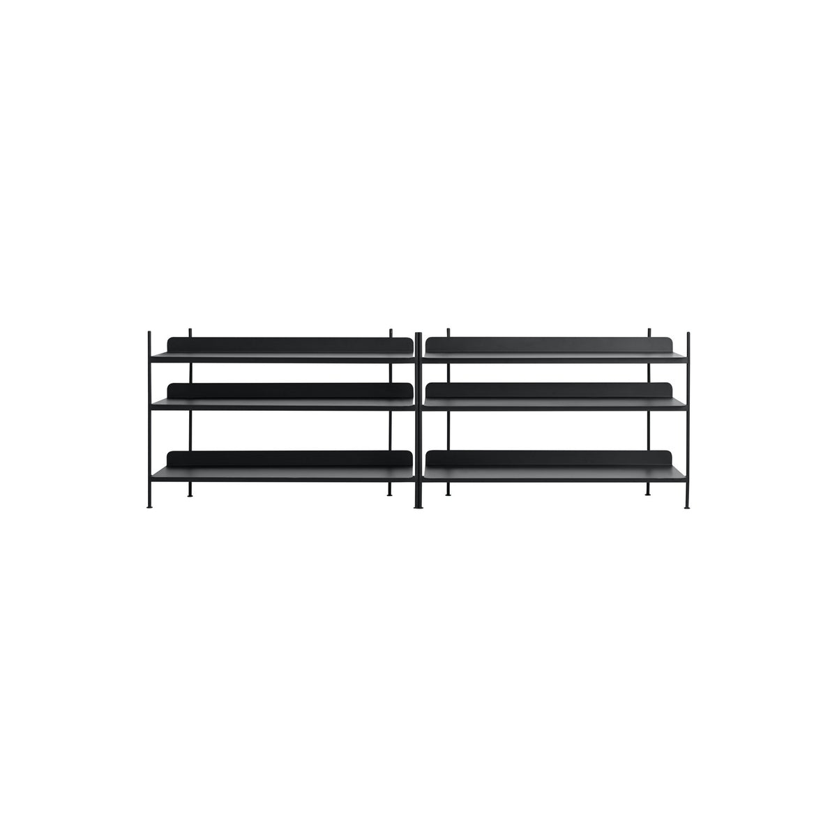Compile Shelving System - Configuration 6, Black - Shelving - Muuto