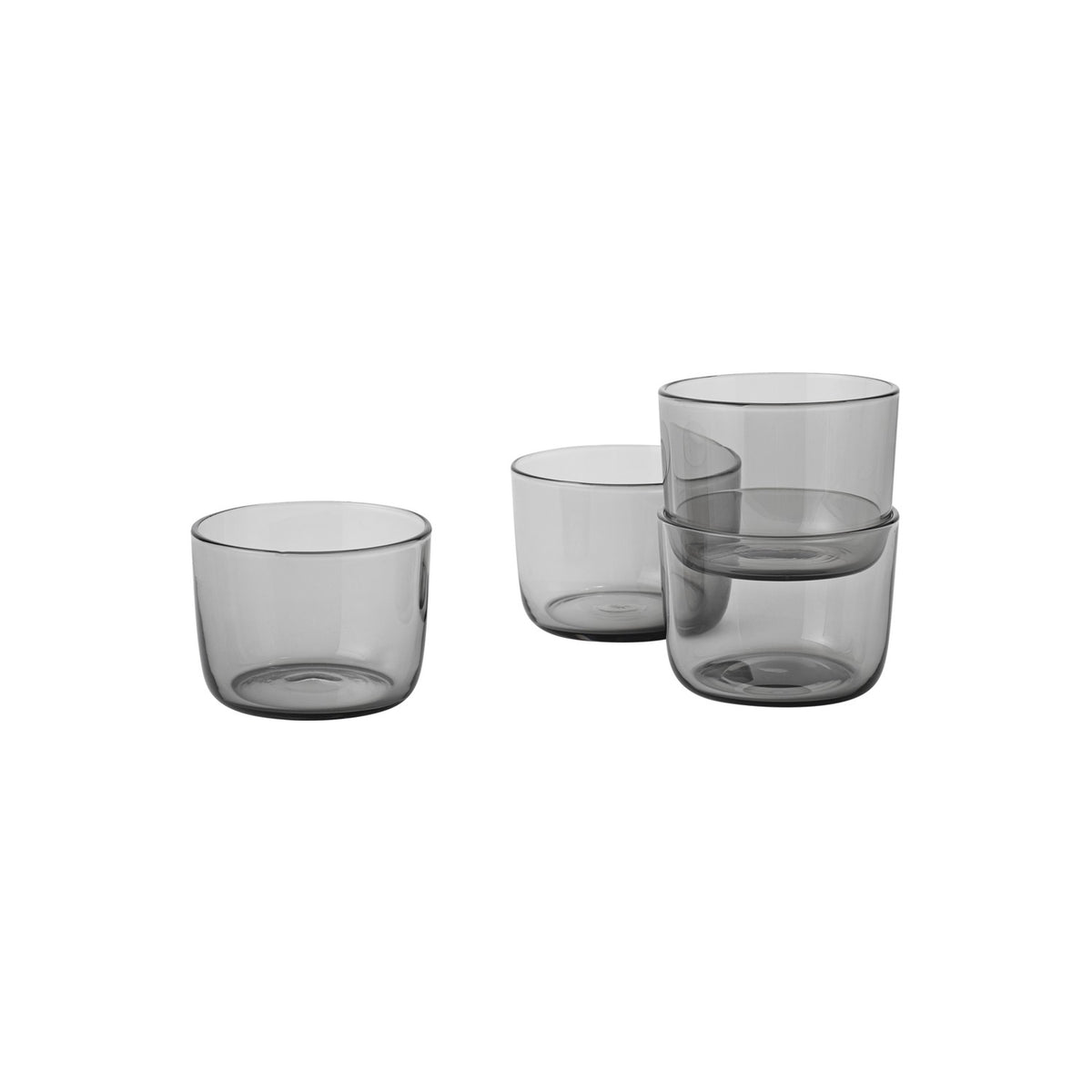 Corky Glasses - 20 cl (Set of 4), Grey - Glassware - Muuto