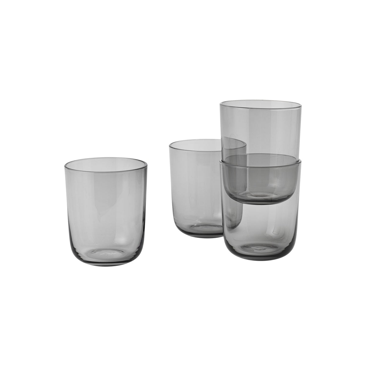 Corky Glasses - 35 cl (Set of 4), Grey - Glassware - Muuto