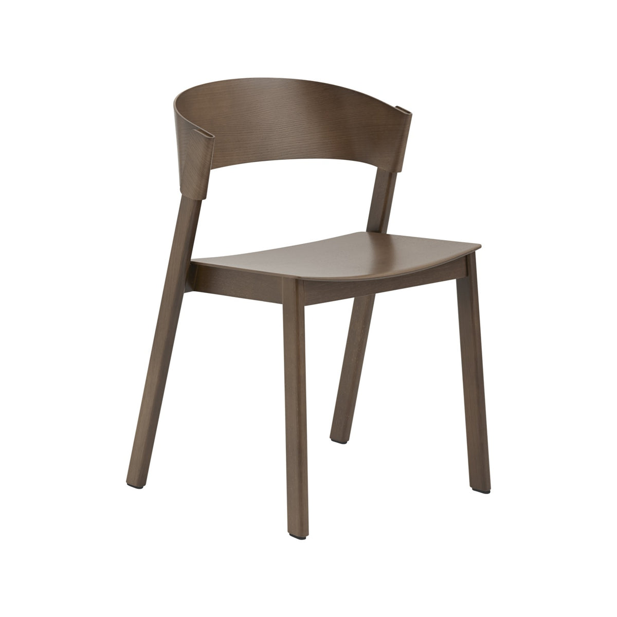 Cover Side Chair - Stained Dark Brown - Chairs - Muuto
