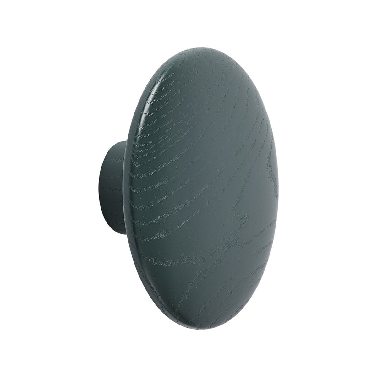 Dots Wood - Ø 13 cm, Dark Green - Coat Rack - Muuto
