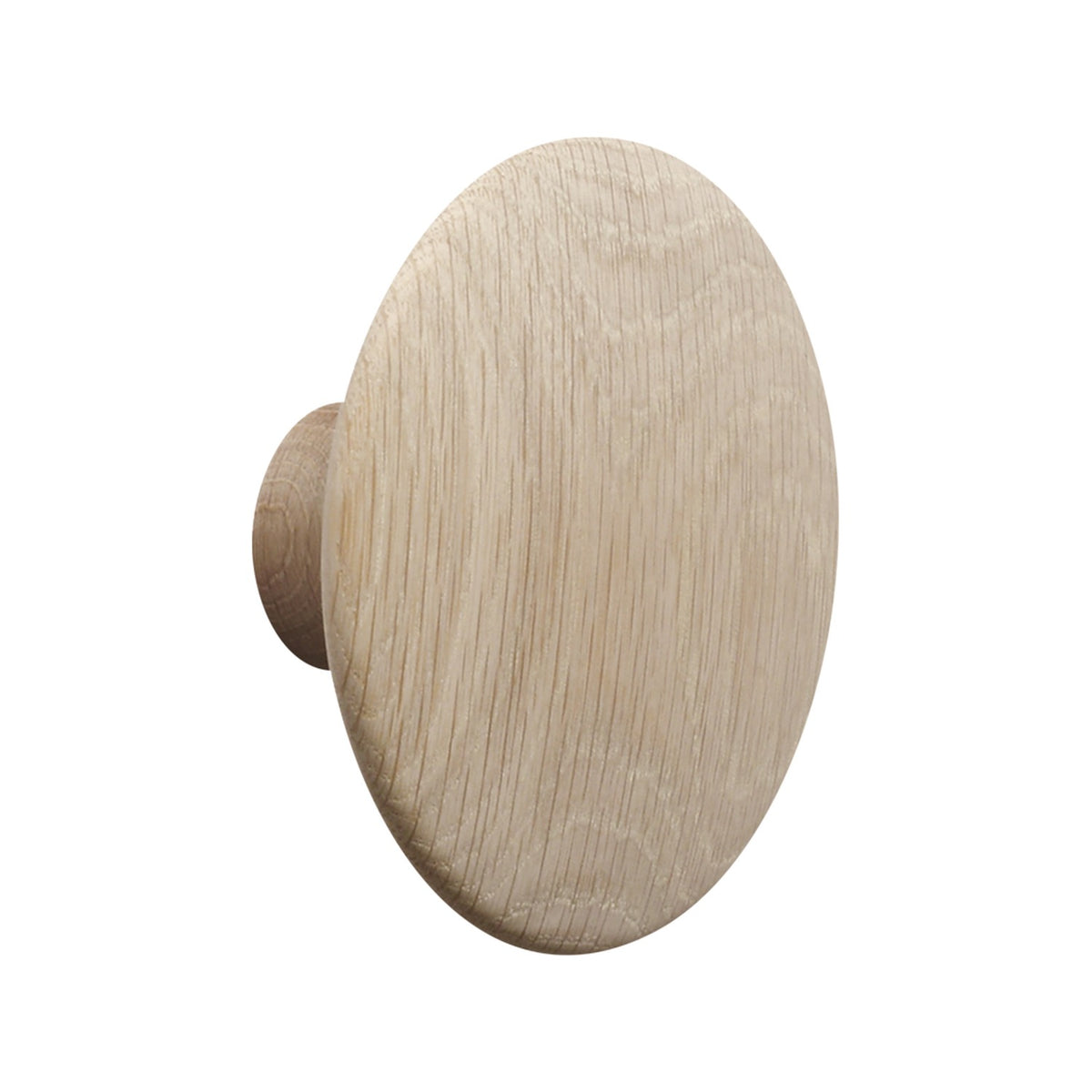 Dots Wood - Ø 13 cm, Oak - Coat Rack - Muuto