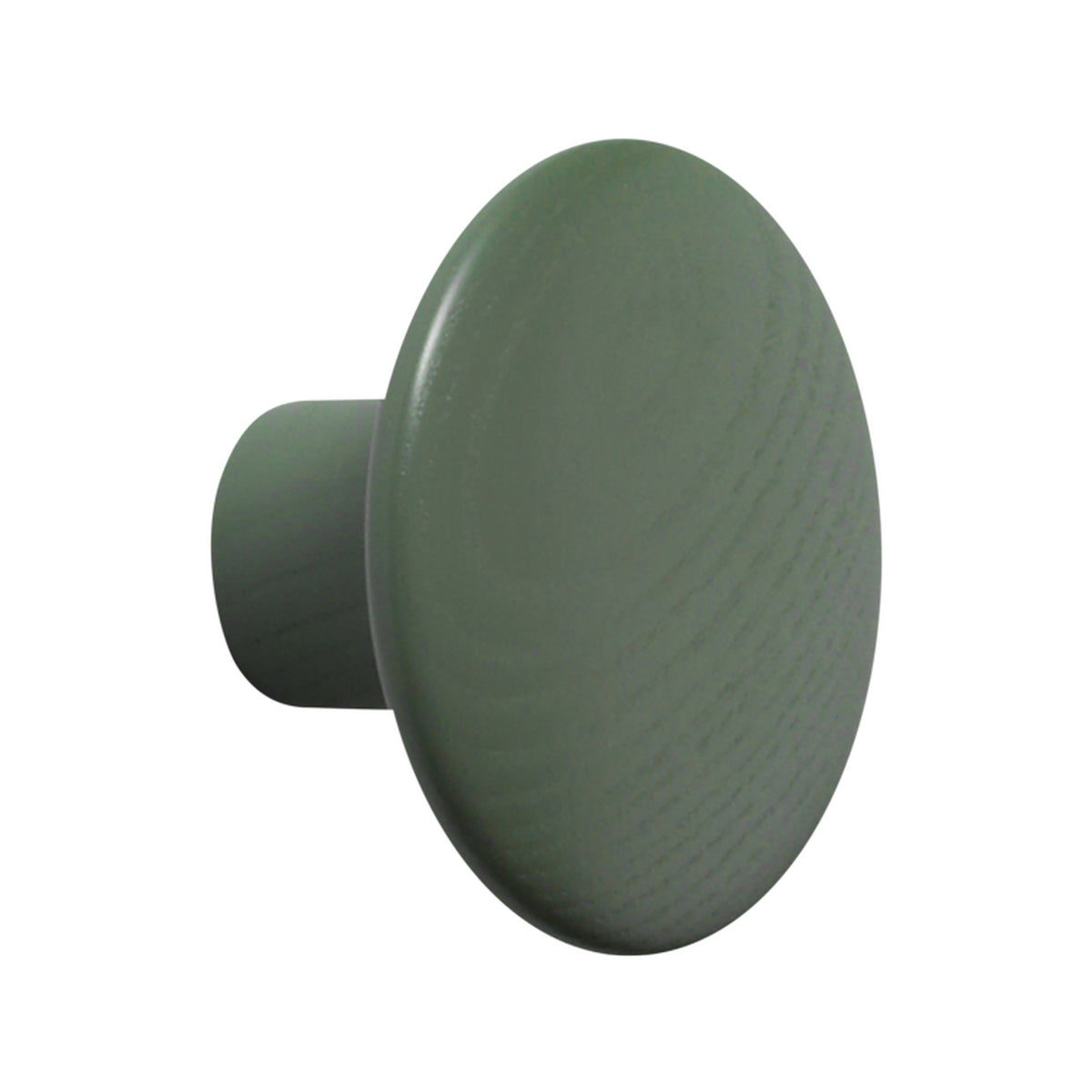 Dots Wood - Ø 6.5 cm, Dusty Green - Coat Rack - Muuto