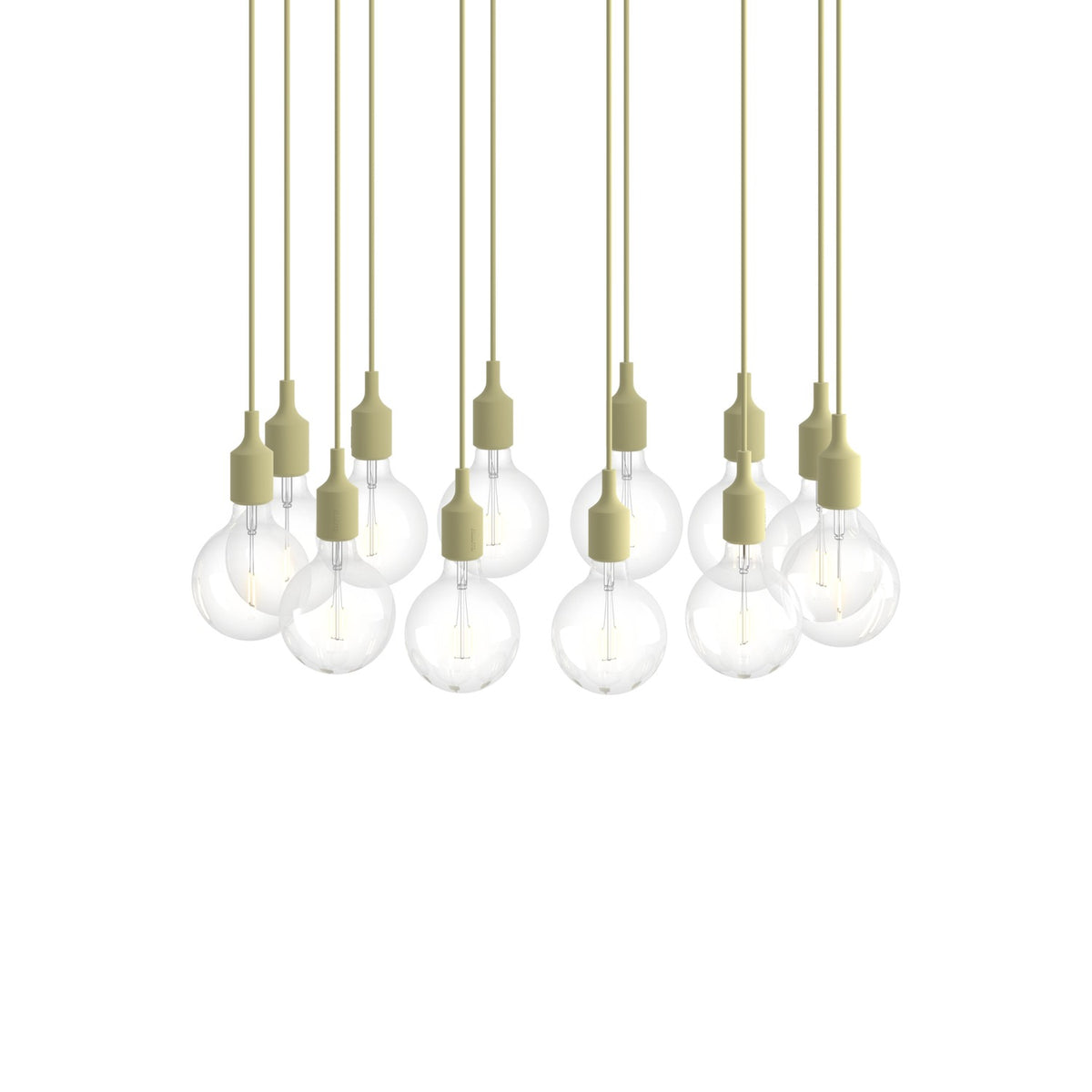 E27 Pendant Cluster - Beige Green - Pendant Lights - Muuto
