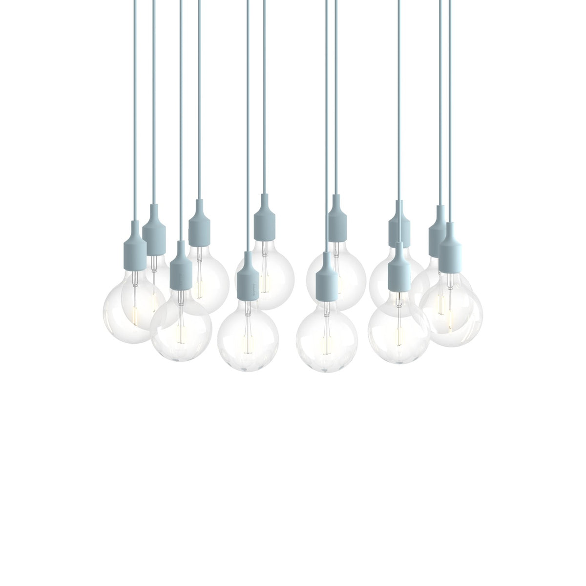 E27 Pendant Cluster - Light Blue - Pendant Lights - Muuto