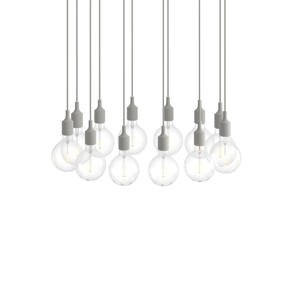 E27 Pendant Cluster - Light Grey - Pendant Lights - Muuto