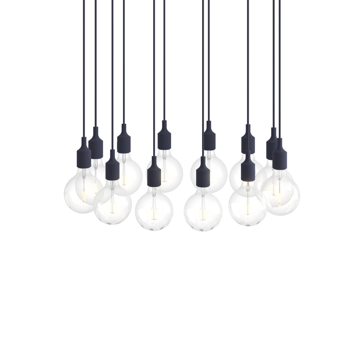 E27 Pendant Cluster - Midnight Blue - Pendant Lights - Muuto