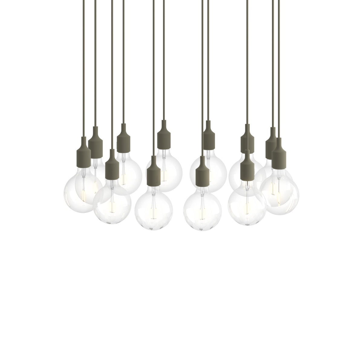 E27 Pendant Cluster - Olive - Pendant Lights - Muuto