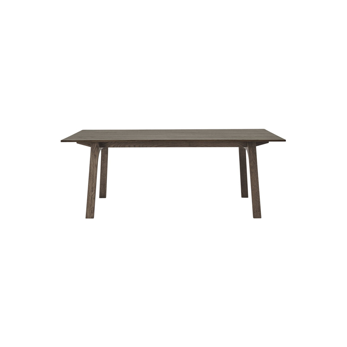Earnest Extendable Table - 205 × 100 cm, Dark Oiled Oak - Dining Tables - Muuto