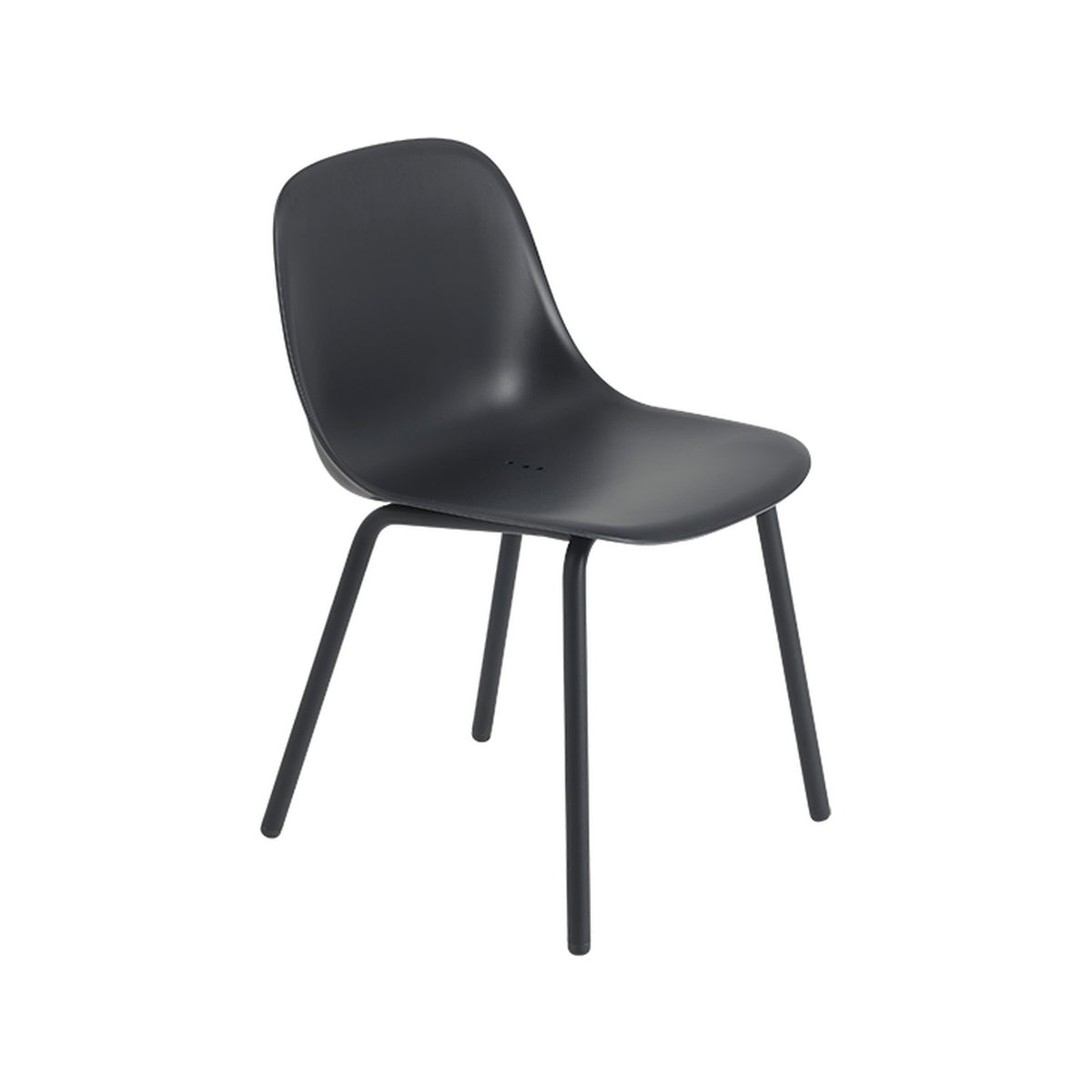 Fiber Outdoor Side Chair - Anthracite Black - Outdoor Dining Chairs - Muuto