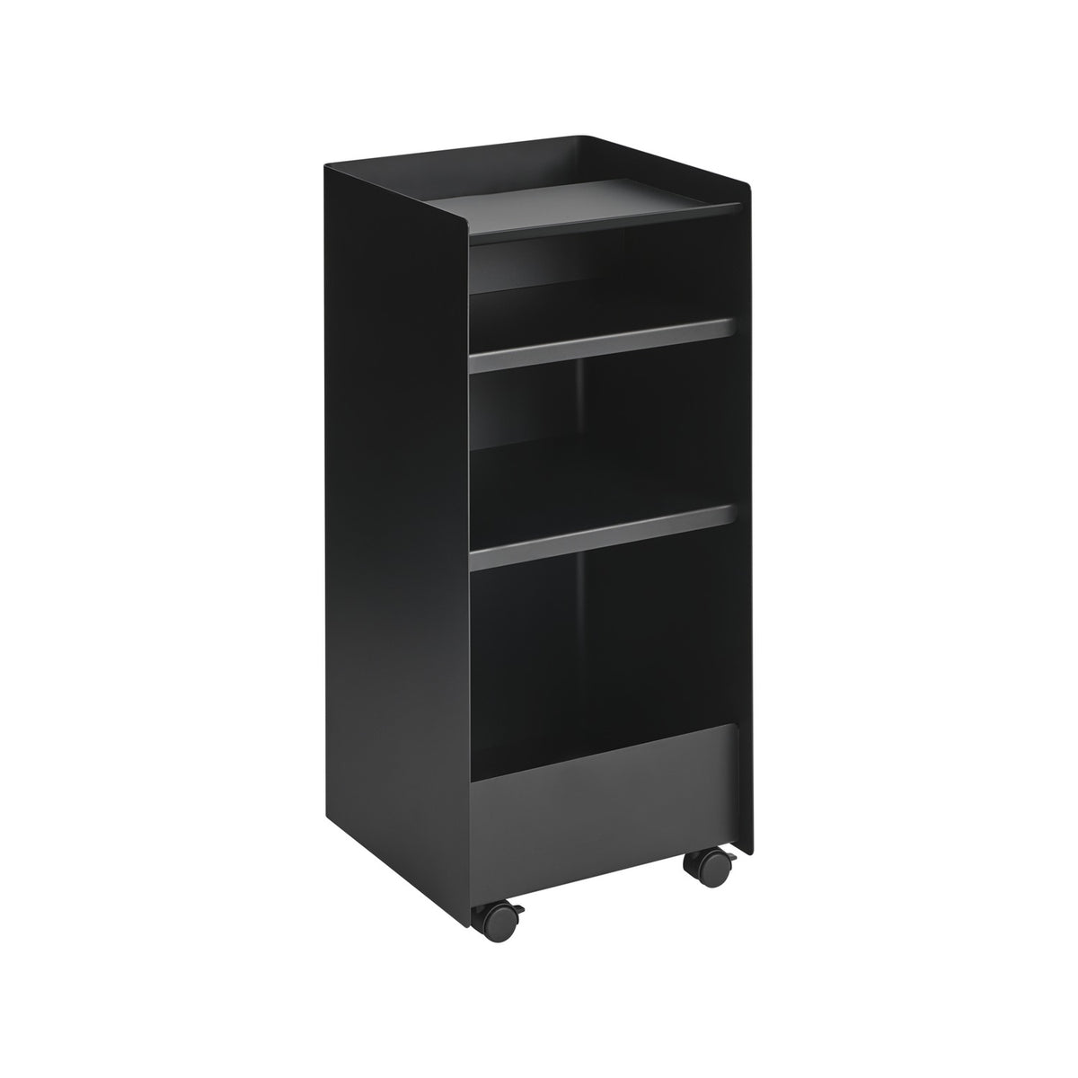 Folded Trolley - Tall, Open, Black - Trolleys - Muuto