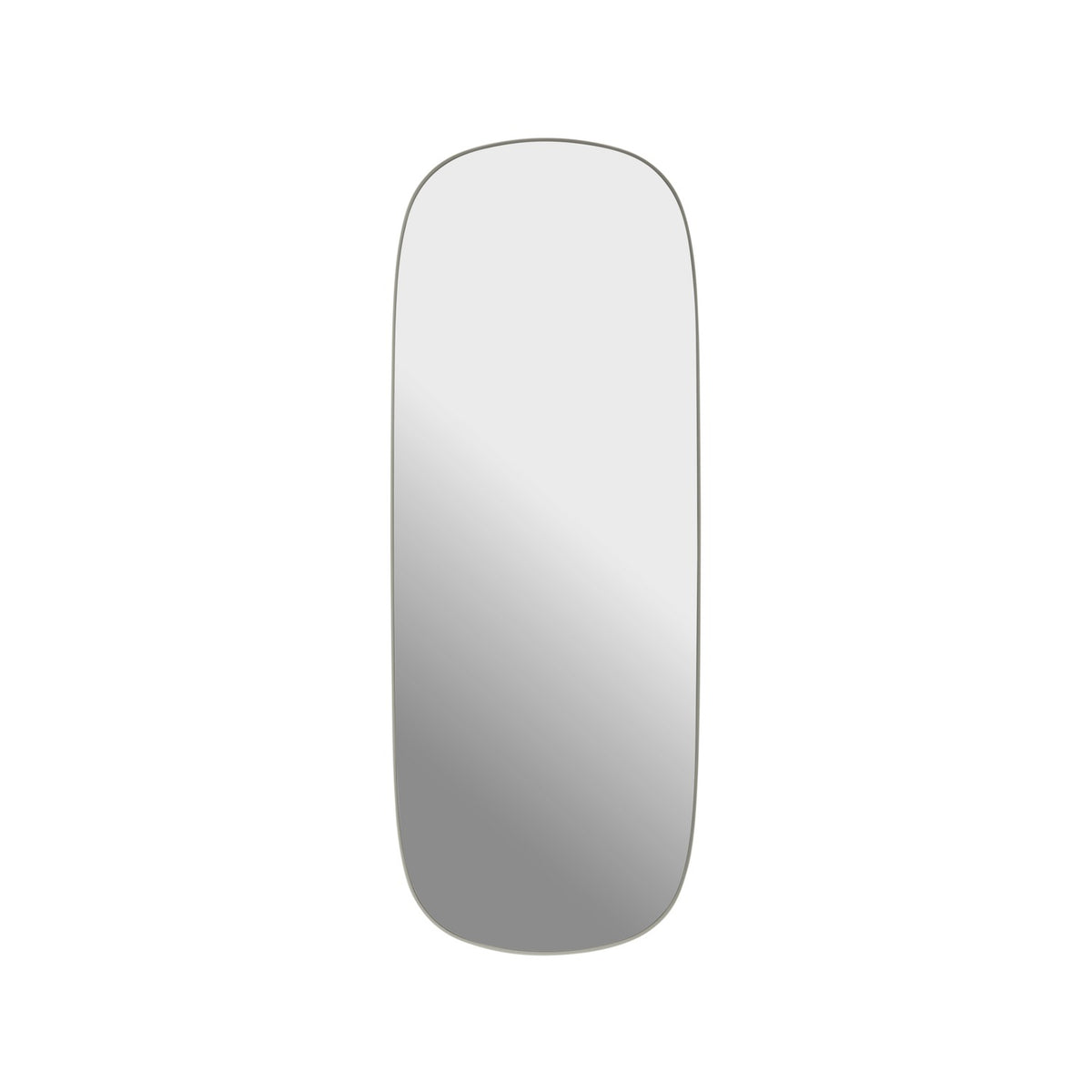 Framed Mirror - 118 × 44.5 cm, Grey - Mirrors - Muuto