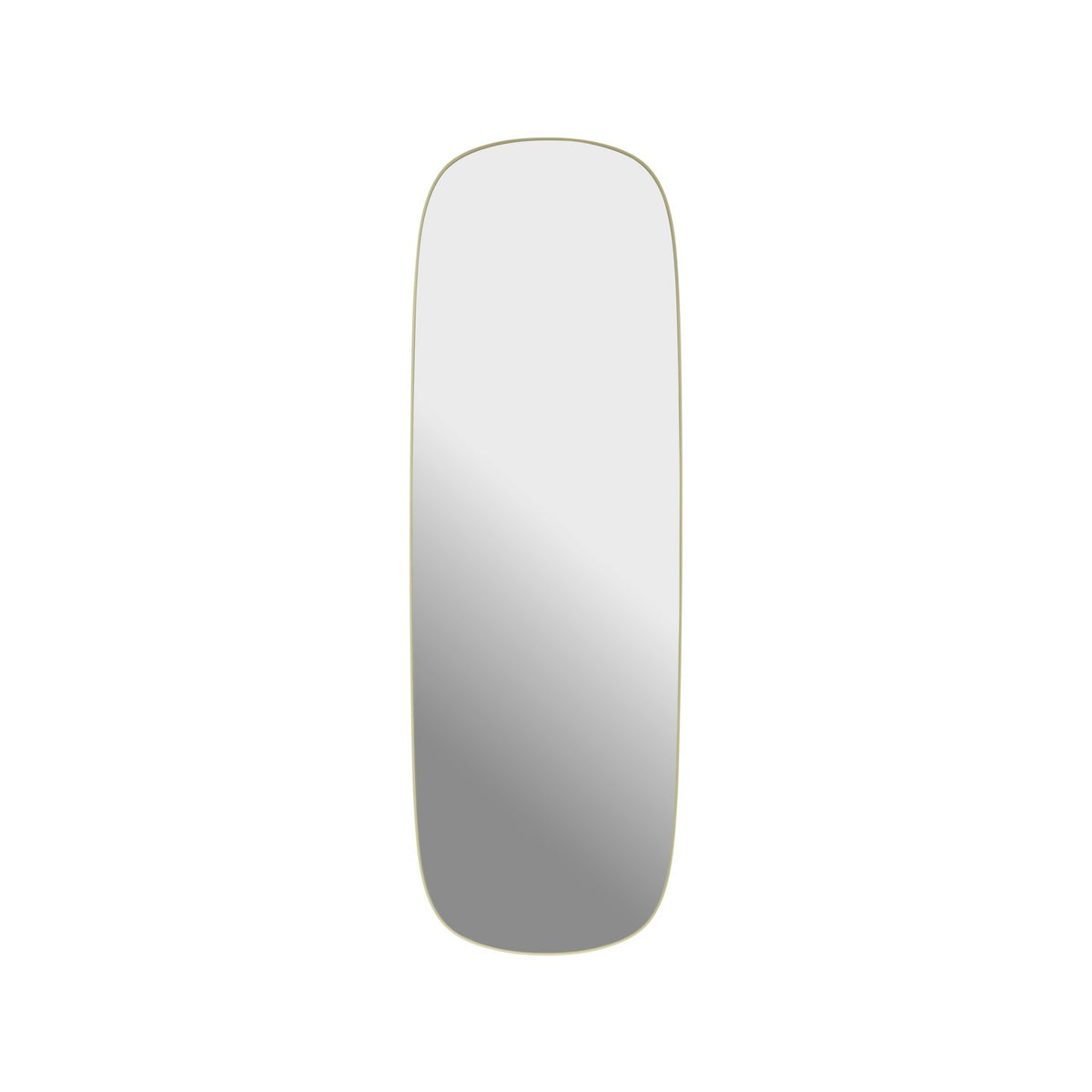 Framed Mirror - 150 × 50 cm, Light Yellow - Mirrors - Muuto