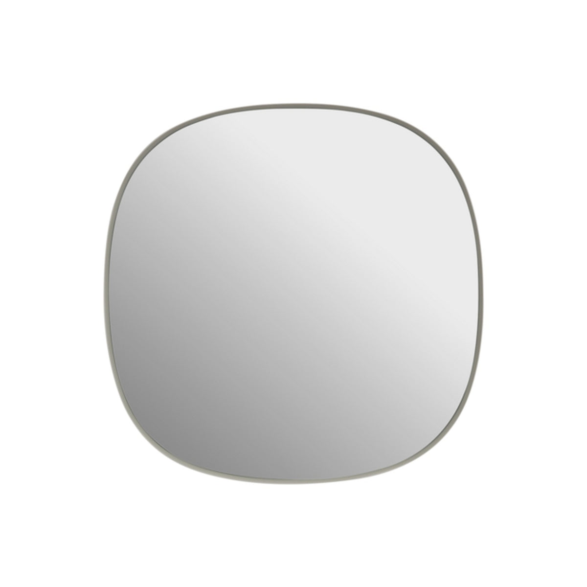 Framed Mirror - 40 × 40 cm, Grey - Mirrors - Muuto