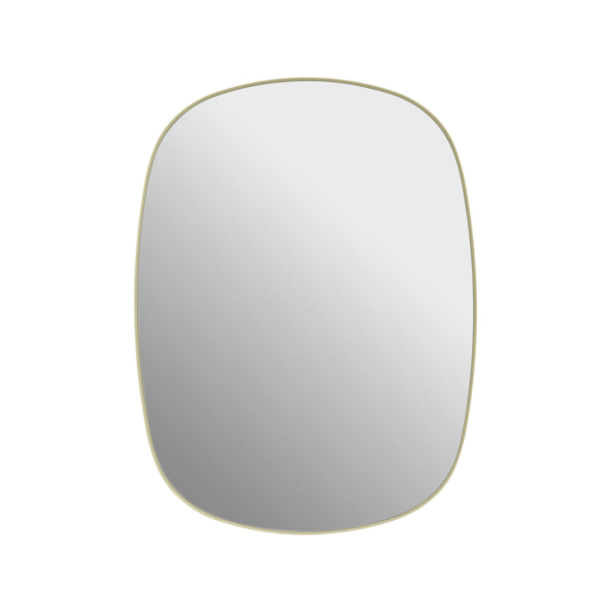 Framed Mirror - 59 × 44 cm, Light Yellow - Mirrors - Muuto
