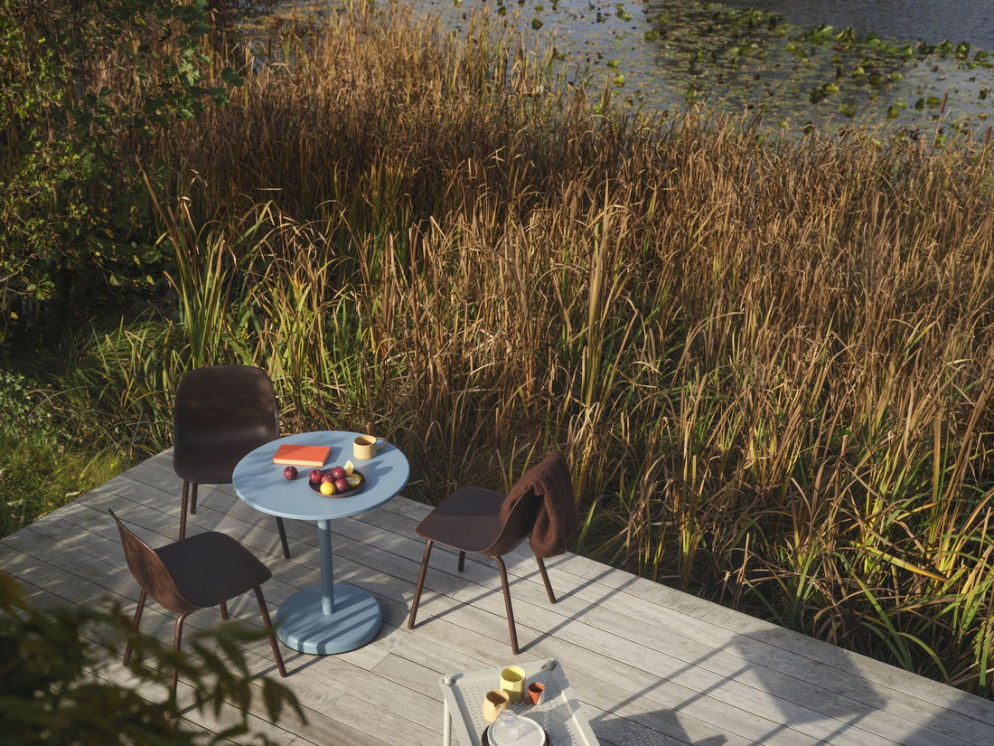 Linear Steel Café Table - Outdoor Dining Tables - Muuto