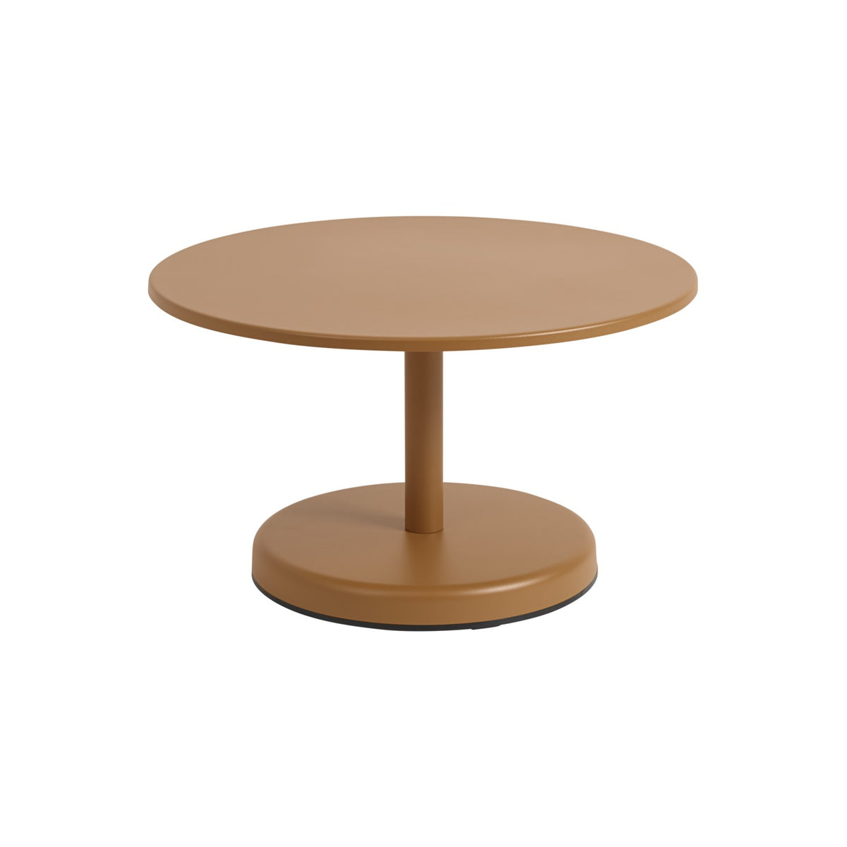 Linear Steel Coffee Table - Ø 70 cm, Burnt Orange - Outdoor Coffee Tables - Muuto
