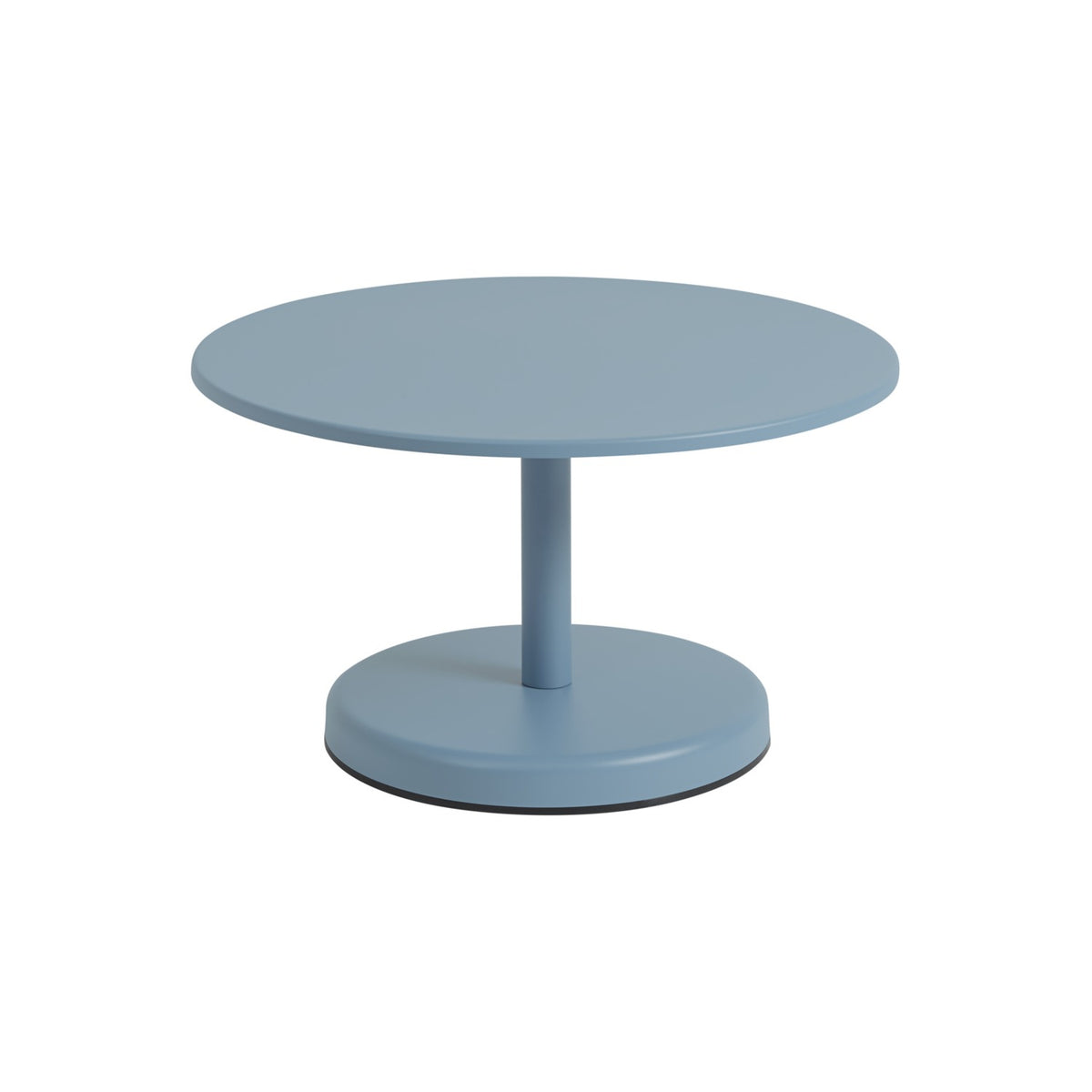 Linear Steel Coffee Table - Ø 70 cm, Pale Blue - Outdoor Coffee Tables - Muuto