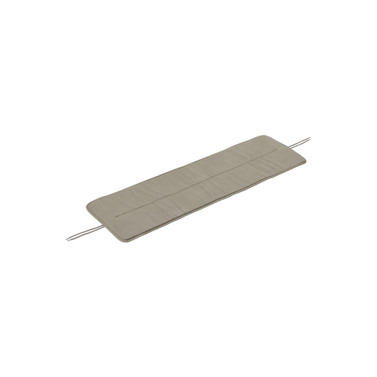 Linear Steel Seat Pad - Bench 110 cm, Light Grey - Seat Pads & Cushions - Muuto