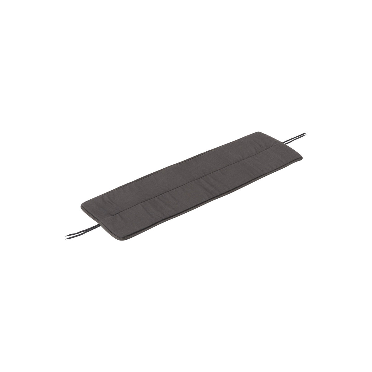 Linear Steel Seat Pad - Bench 110 cm, Dark Grey - Seat Pads & Cushions - Muuto