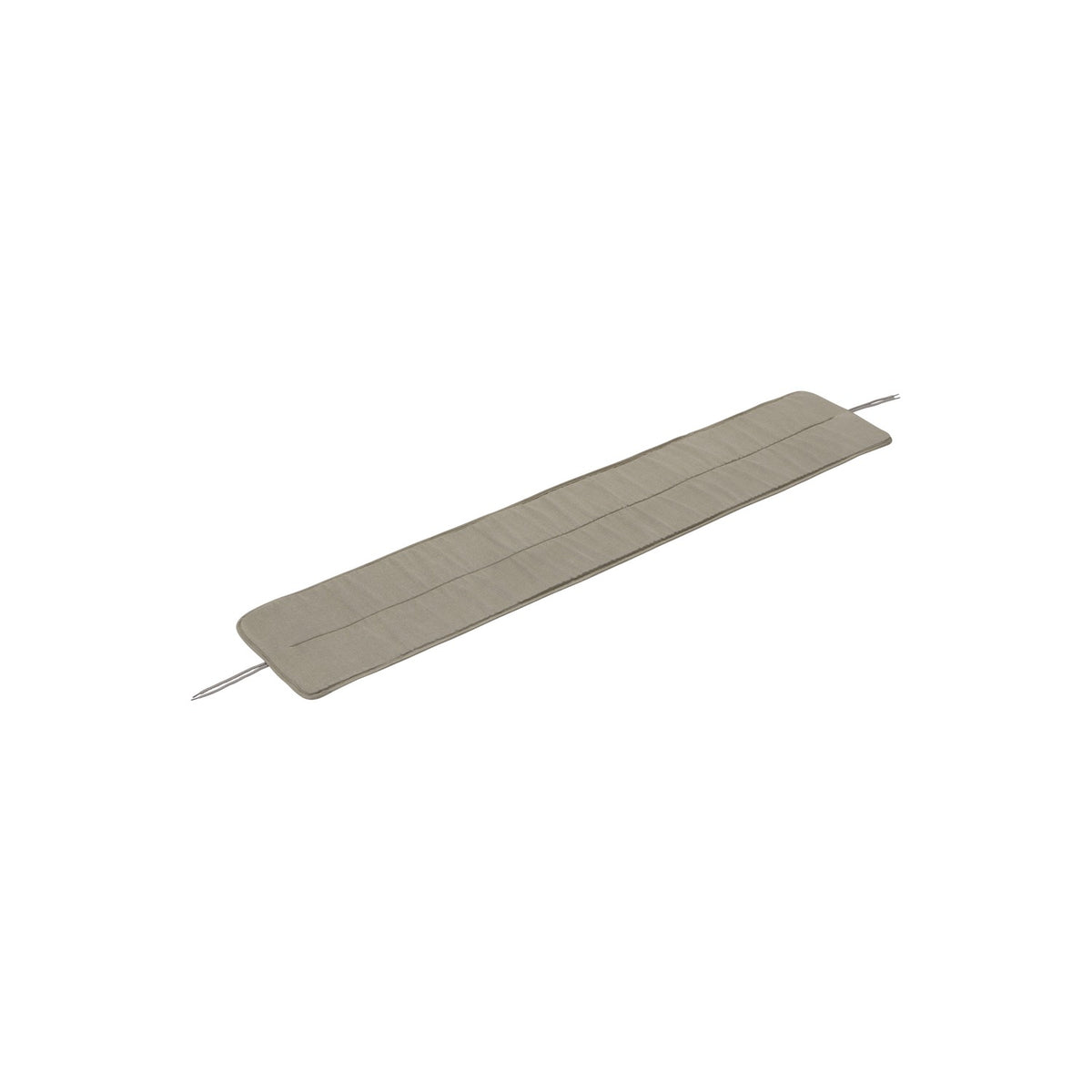 Linear Steel Seat Pad - Bench 170 cm, Light Grey - Seat Pads & Cushions - Muuto